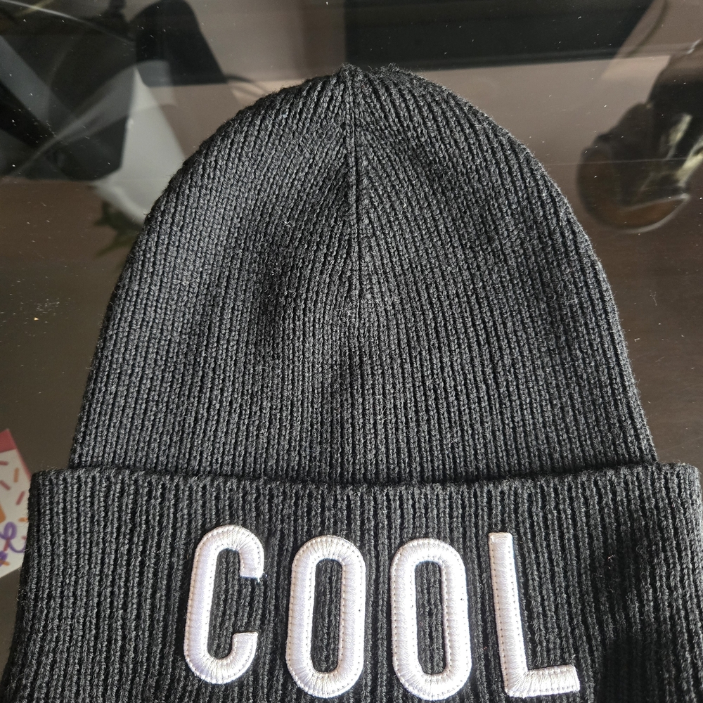 DSQUARED2 Black Knit Beanie